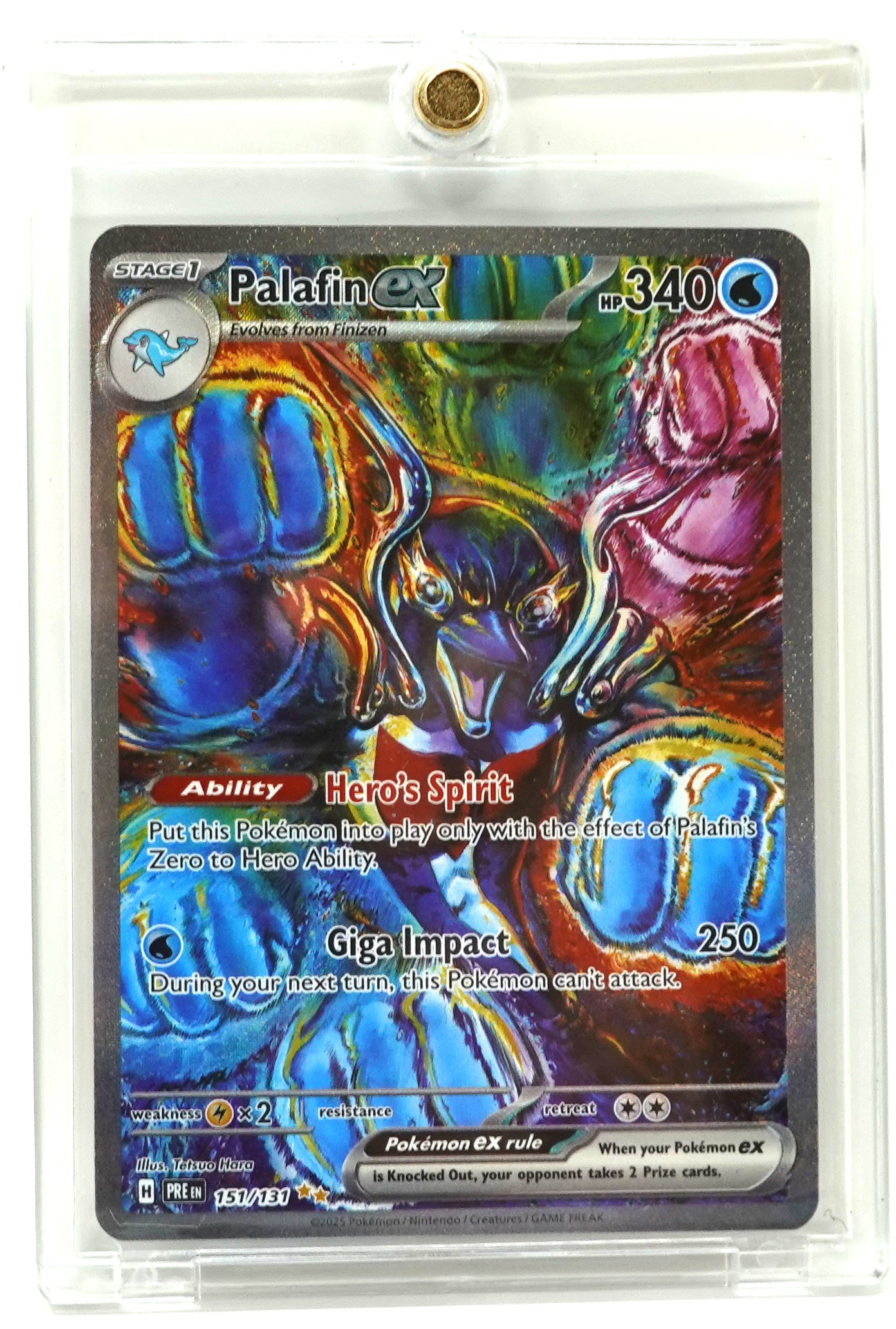 2023 POKEMON PARADOX RIFT #151 PALAFIN EX SPECIAL ILLUSTRATION RARE HOLO