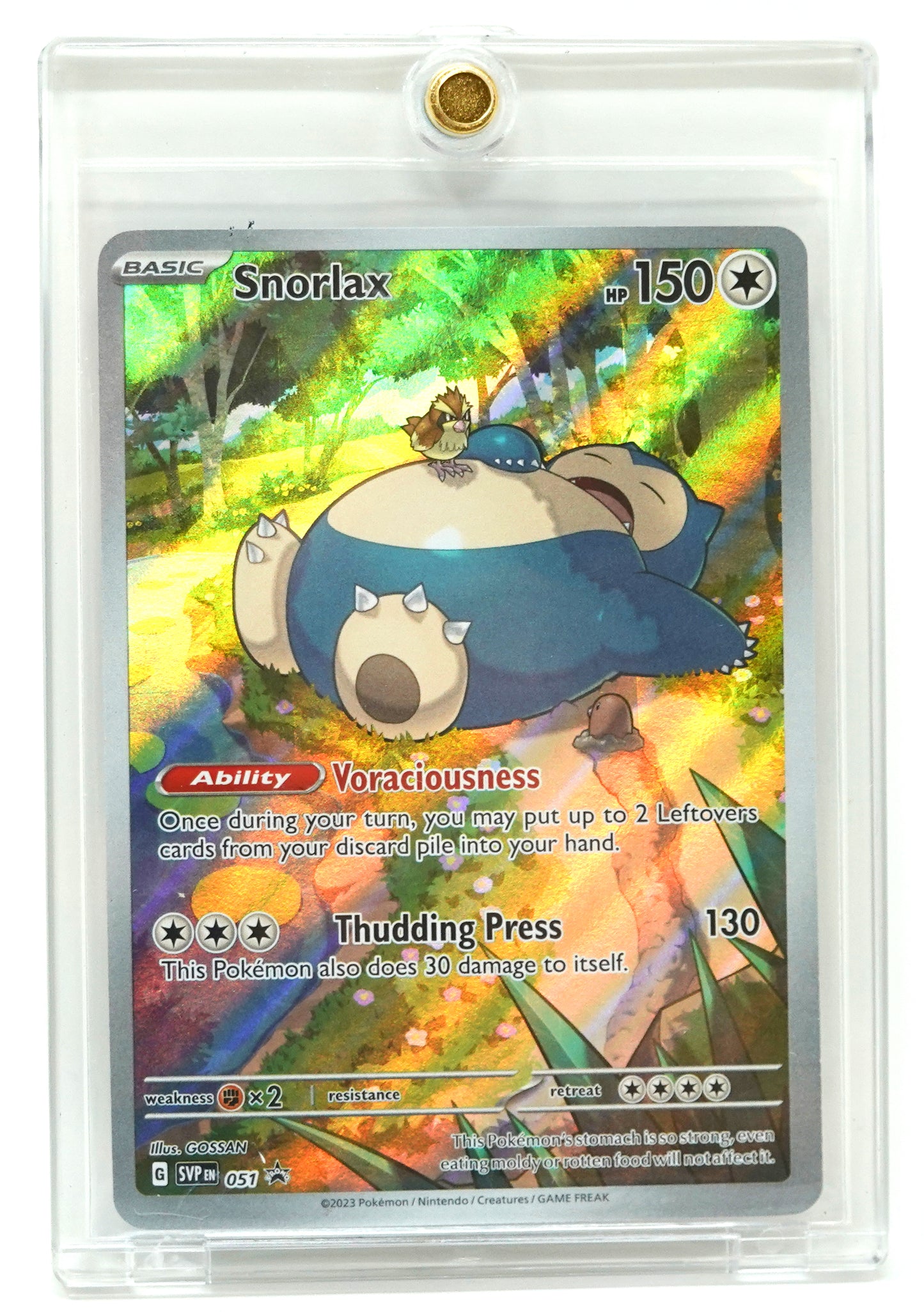 2023 POKEMON SCARLET & VIOLET PROMO SVPEN #051 SNORLAX HOLO PROMO